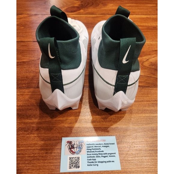 Nike Vapor Edge Pro 360 2 Football Cleats White Green Men's Size FJ1581-130 - Picture 4 of 5